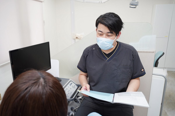 どのような症状か、どんな治療が必要か、どれくらいの期間がかかるかまでていねいにご説明します